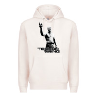 Pale Pink techno viking Premium Hoodie - lanVoArt