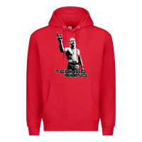 Red techno viking Premium Hoodie - lanVoArt