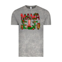 Cloud Rock Christmas Mama Elf Vintage Tee - NancyCooperArtShop