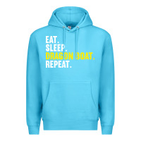 Ocean Blue Dragon Boat-Kdkal Premium Hoodie - lanVoArt