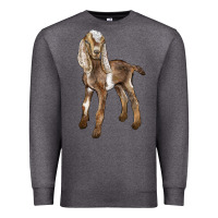 Charcoal Heather Baby Nubian Goat Premium Sweatshirt - LillyAllenDesigns