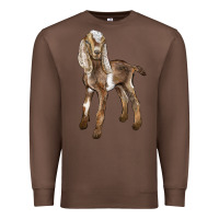 Chestnut Baby Nubian Goat Premium Sweatshirt - LillyAllenDesigns