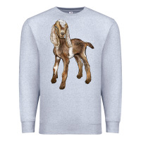 Heather Grey Baby Nubian Goat Premium Sweatshirt - LillyAllenDesigns