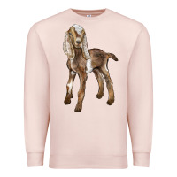 Pale Pink Baby Nubian Goat Premium Sweatshirt - LillyAllenDesigns