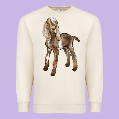 Baby Nubian Goat Premium Sweatshirt Designed By Lillyallendesigns