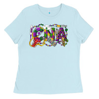 Baby Blue CNA Certified Nursing Assistant Mardi Gras Ladies Tee - LillyAllenDesigns