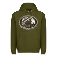 Army Green his master's voice Premium Hoodie - lanVoArt