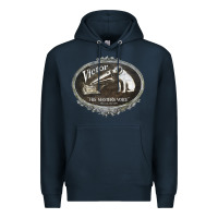 Navy his master's voice Premium Hoodie - lanVoArt