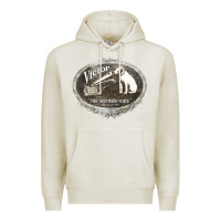 Oatmeal Heather his master's voice Premium Hoodie - lanVoArt