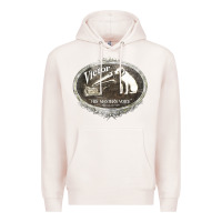 Pale Pink his master's voice Premium Hoodie - lanVoArt