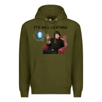 Army Green ball lightning; osbournes want to believe Premium Hoodie - lanVoArt