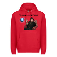 Red ball lightning; osbournes want to believe Premium Hoodie - lanVoArt