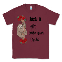 Burgundy just a girl who loves sloths Classic Tee - Bettercallsaul