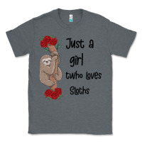 Charcoal Heather just a girl who loves sloths Classic Tee - Bettercallsaul