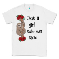 White just a girl who loves sloths Classic Tee - Bettercallsaul