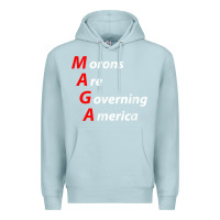 Blue Mist morons are governing america anti trump political t shirt Premium Hoodie - lanVoArt