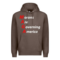 Coffee morons are governing america anti trump political t shirt Premium Hoodie - lanVoArt