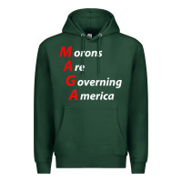 Sports Green morons are governing america anti trump political t shirt Premium Hoodie - lanVoArt