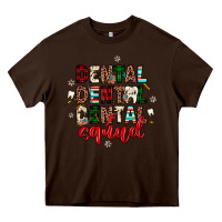 Chocolate Brown Christmas dental squad Heavy Core Tee - JahusDesignShop