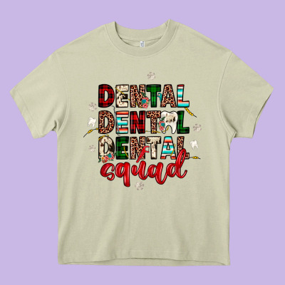 Christmas Dental Squad Heavy Core Tee Designed By Jahusdesignshop