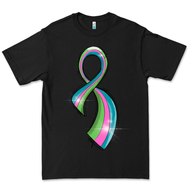 Metastatic Breast Cancer Ribbon Premium Tee by LillyAllenDesigns | Teevron