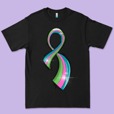 Metastatic Breast Cancer Ribbon Premium Tee Designed By Lillyallendesigns