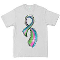 Dove Grey metastatic breast cancer ribbon Premium Tee - LillyAllenDesigns