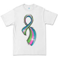 White metastatic breast cancer ribbon Premium Tee - LillyAllenDesigns