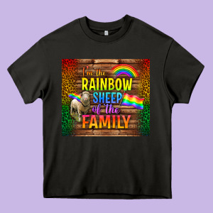I'm The Rainbow Sheep Of The Family Tumbler Heavy Core Tee Designed By Bundleandbundleshop