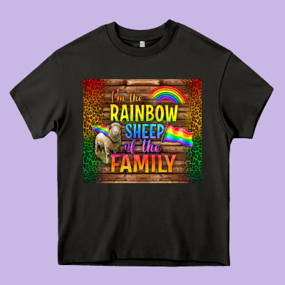 I'm The Rainbow Sheep Of The Family Tumbler Heavy Core Tee Designed By Bundleandbundleshop