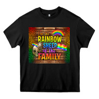 Black I'm The Rainbow Sheep Of The Family Tumbler Heavy Core Tee - BundleAndBundleShop