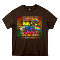 Chocolate Brown I'm The Rainbow Sheep Of The Family Tumbler Heavy Core Tee - BundleAndBundleShop