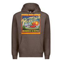 Coffee peaches records and tapes Premium Hoodie - lanVoArt
