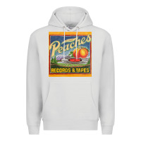 Dove Grey peaches records and tapes Premium Hoodie - lanVoArt