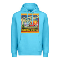 Ocean Blue peaches records and tapes Premium Hoodie - lanVoArt