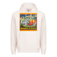 Pale Pink peaches records and tapes Premium Hoodie - lanVoArt