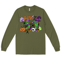 Army Green october 31 Long Sleeve Tee - CowGirlArtShop