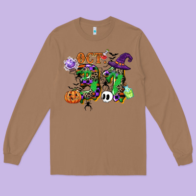 October 31 Long Sleeve Tee Designed By Cowgirlartshop