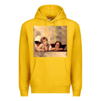 Lemon Hot Trend Angels Raphael Cupid Cherubs Art Valentine Angel Premium Hoodie - lanVoArt