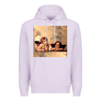 Lilac Hot Trend Angels Raphael Cupid Cherubs Art Valentine Angel Premium Hoodie - lanVoArt