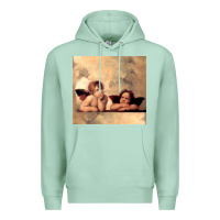 Seafoam Hot Trend Angels Raphael Cupid Cherubs Art Valentine Angel Premium Hoodie - lanVoArt