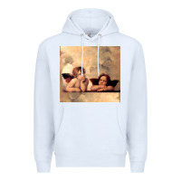 White Hot Trend Angels Raphael Cupid Cherubs Art Valentine Angel Premium Hoodie - lanVoArt