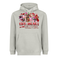 Moon Dust farm animals is my valentine Heavyweight Hoodie - RacoonDesign