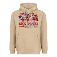 Mushroom farm animals is my valentine Heavyweight Hoodie - RacoonDesign