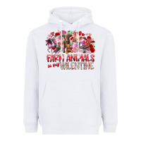 White farm animals is my valentine Heavyweight Hoodie - RacoonDesign