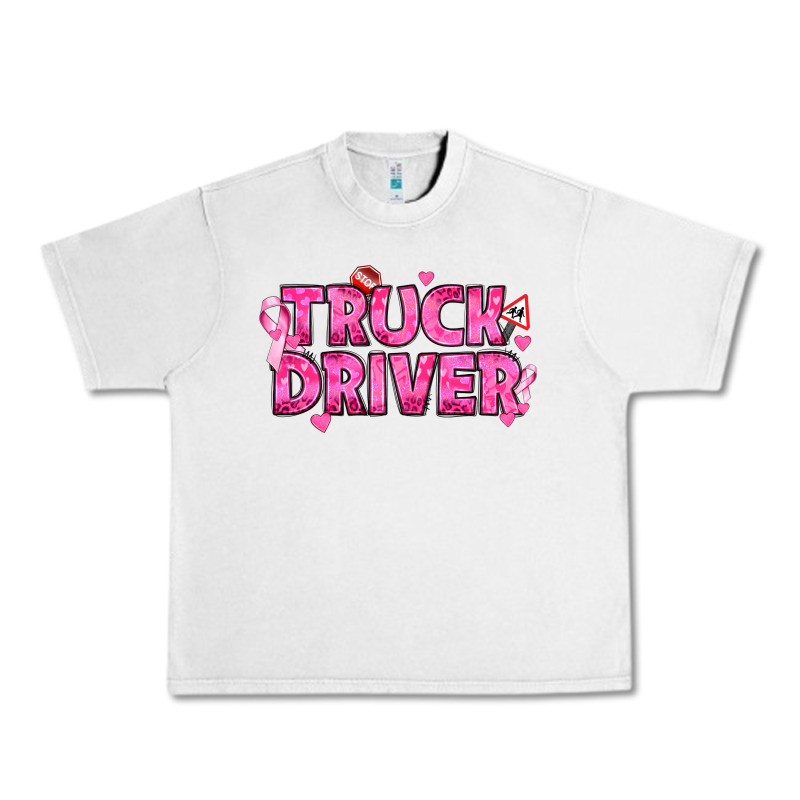 Breast Cancer Truck Driver Urban Heavy Tee by texasbilliewilder | Teevron
