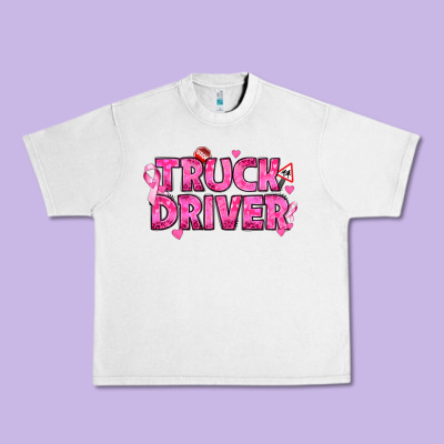 Breast Cancer Truck Driver Urban Heavy Tee Designed By Texasbilliewilder