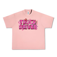 Salmon Breast Cancer truck driver Urban Heavy Tee - texasbilliewilder