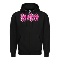 Black XOXO Valentines Zipper Hoodie - CowhideDigitalArt