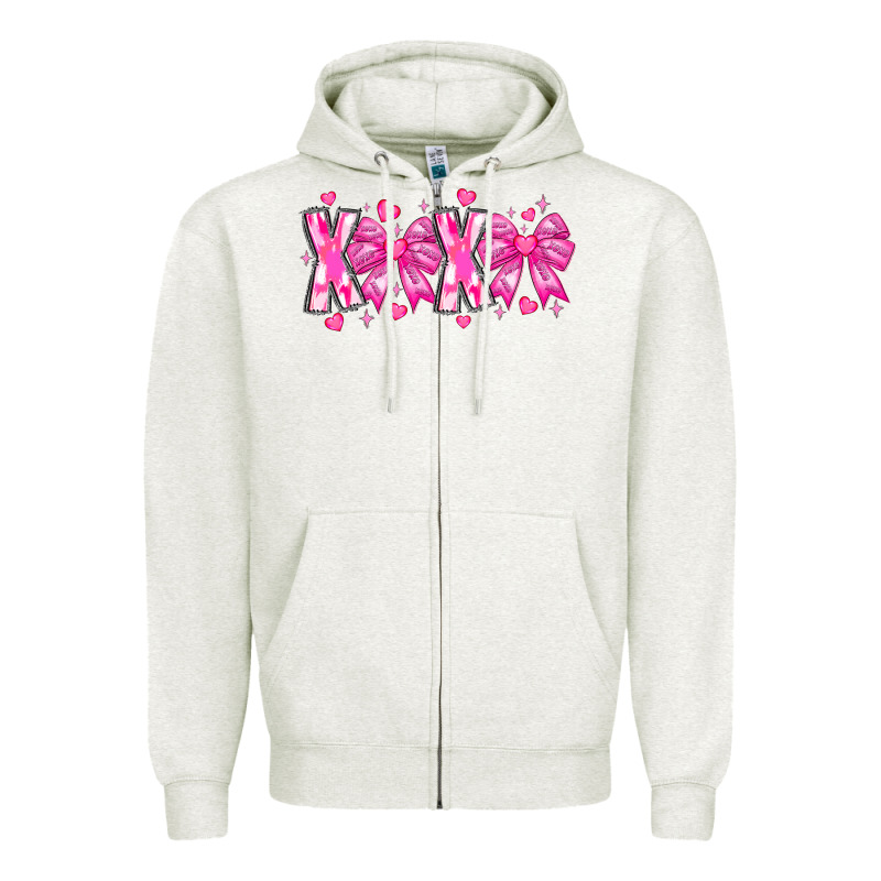 Xoxo Valentines Zipper Hoodie by CowhideDigitalArt | Teevron